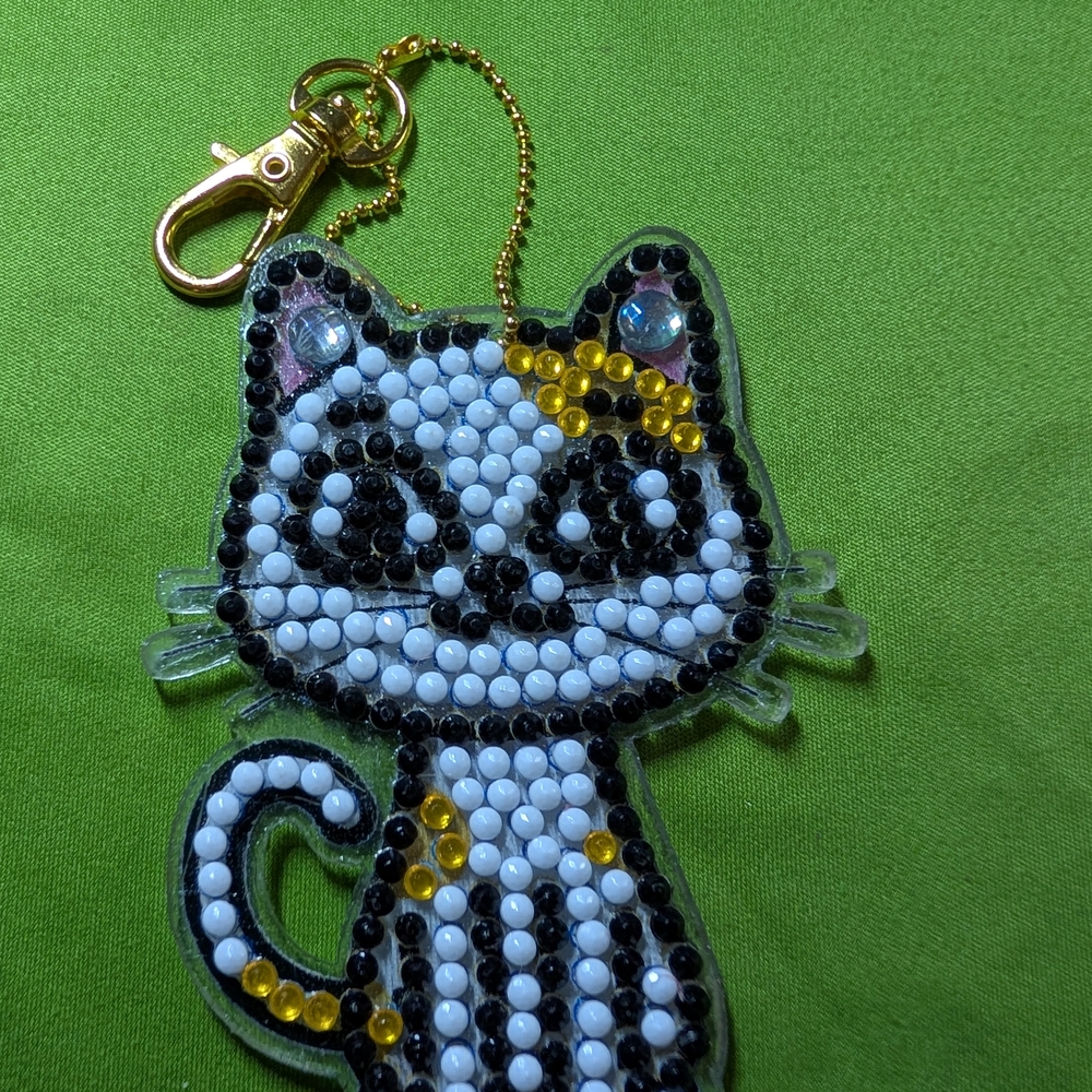 5 For $10 Cat Keychain with Gold Clasp